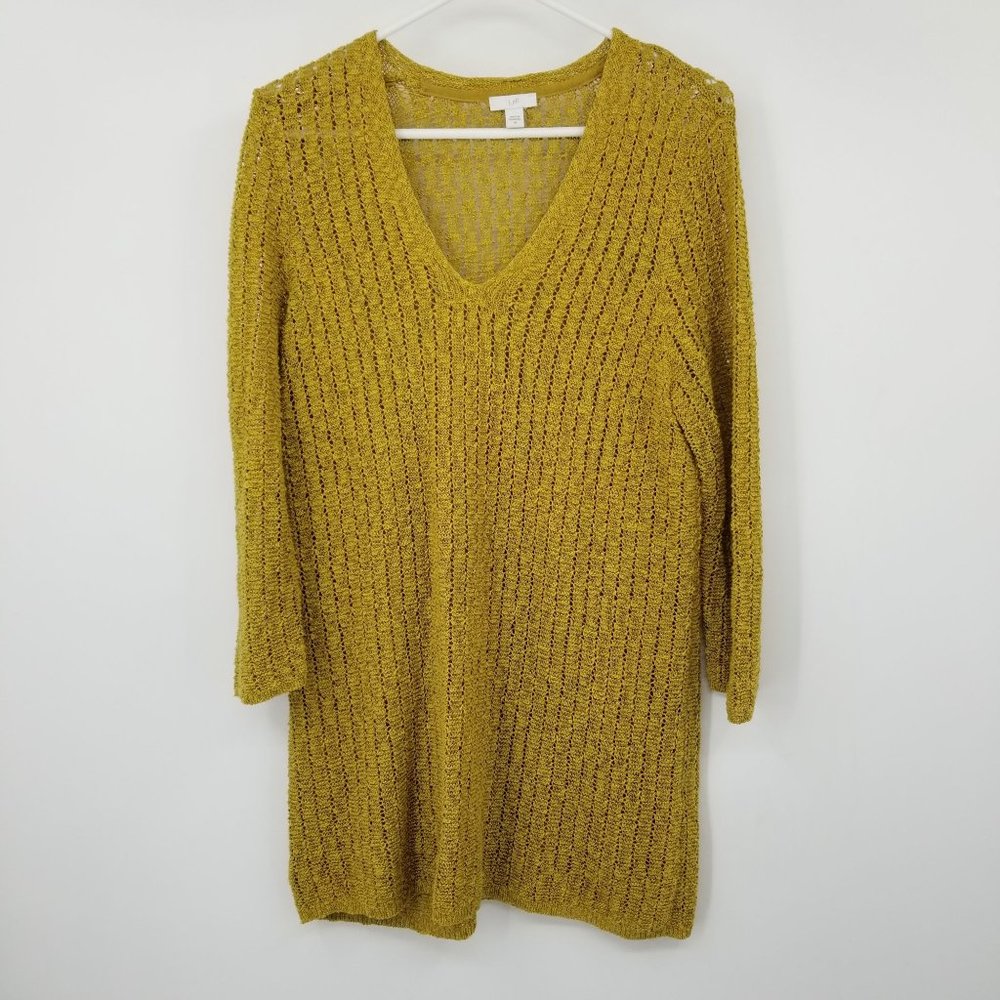 J. Jill Women's‎ Knit Mustard Yellow Sweater Top Size Medium